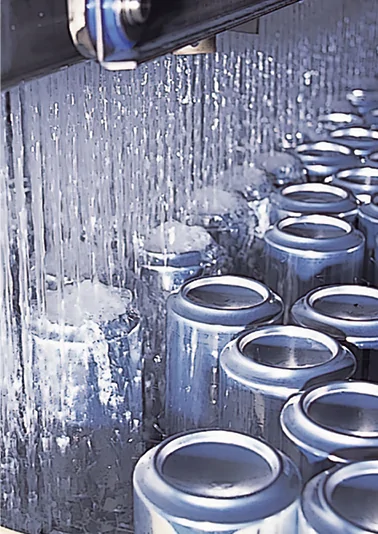 飲料用アルミ缶の処理工程イメージ